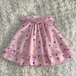 Pippa & Julie Pink Heart Dress